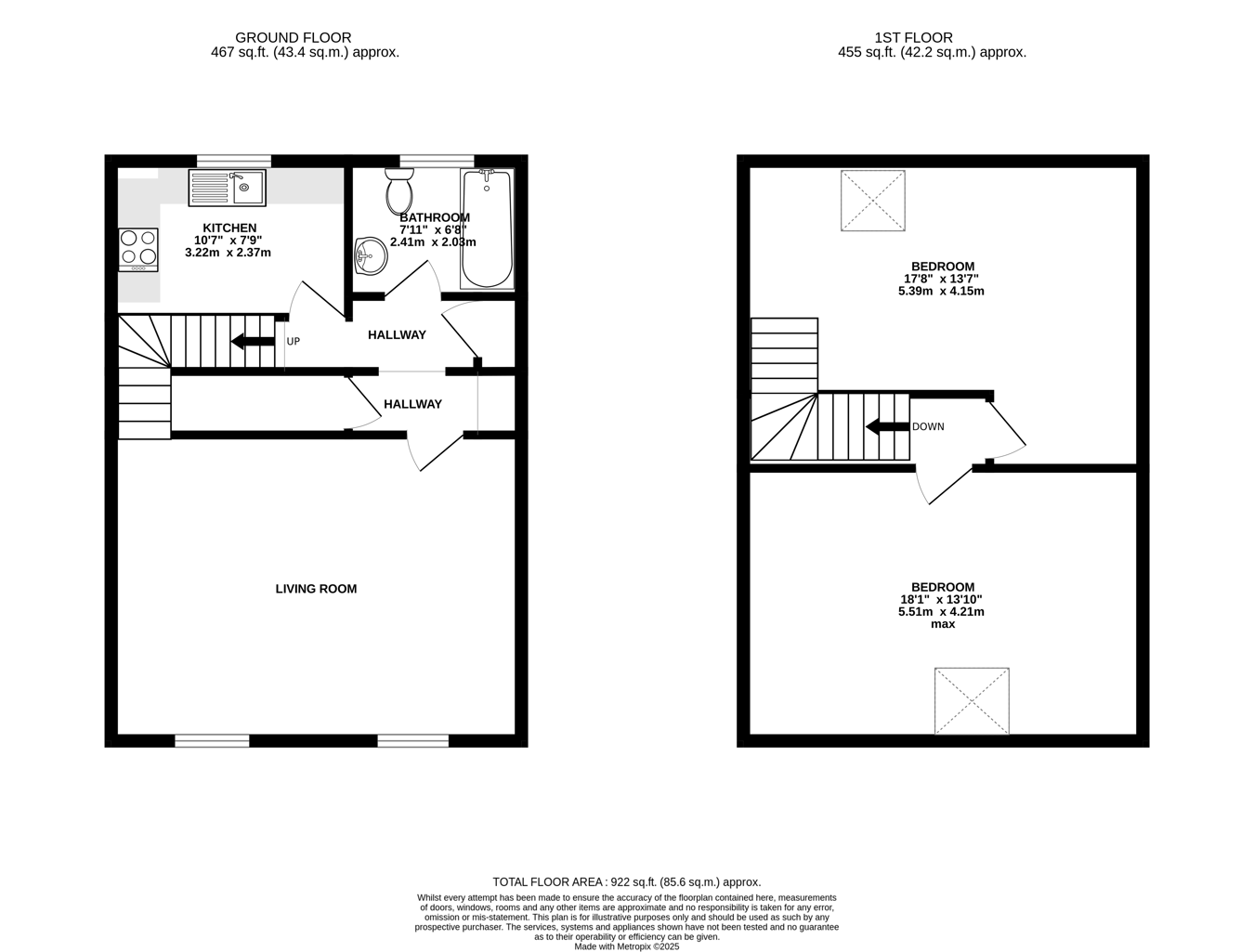 47, Free Street, Brecon floorplan