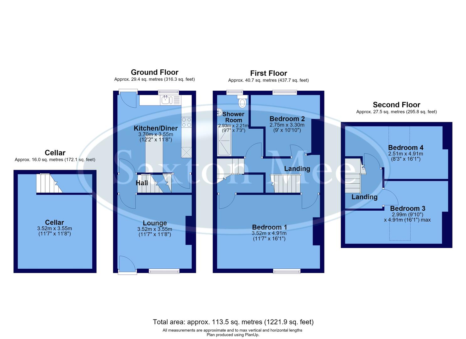 Salisbury Road, Sheffield floorplan
