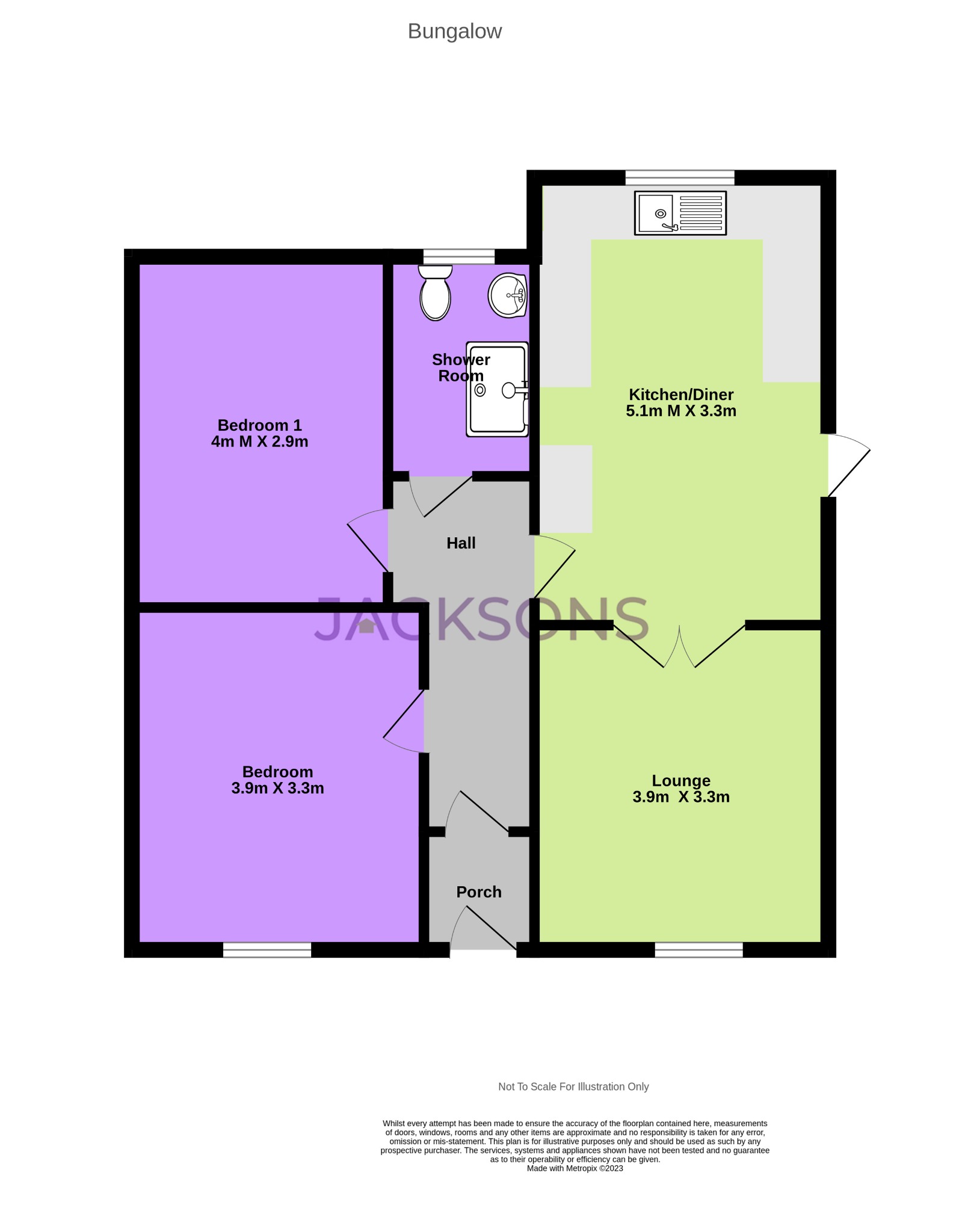 Durham Road, Rainham, Gillingham ME8, 2 bedroom detached bungalow for