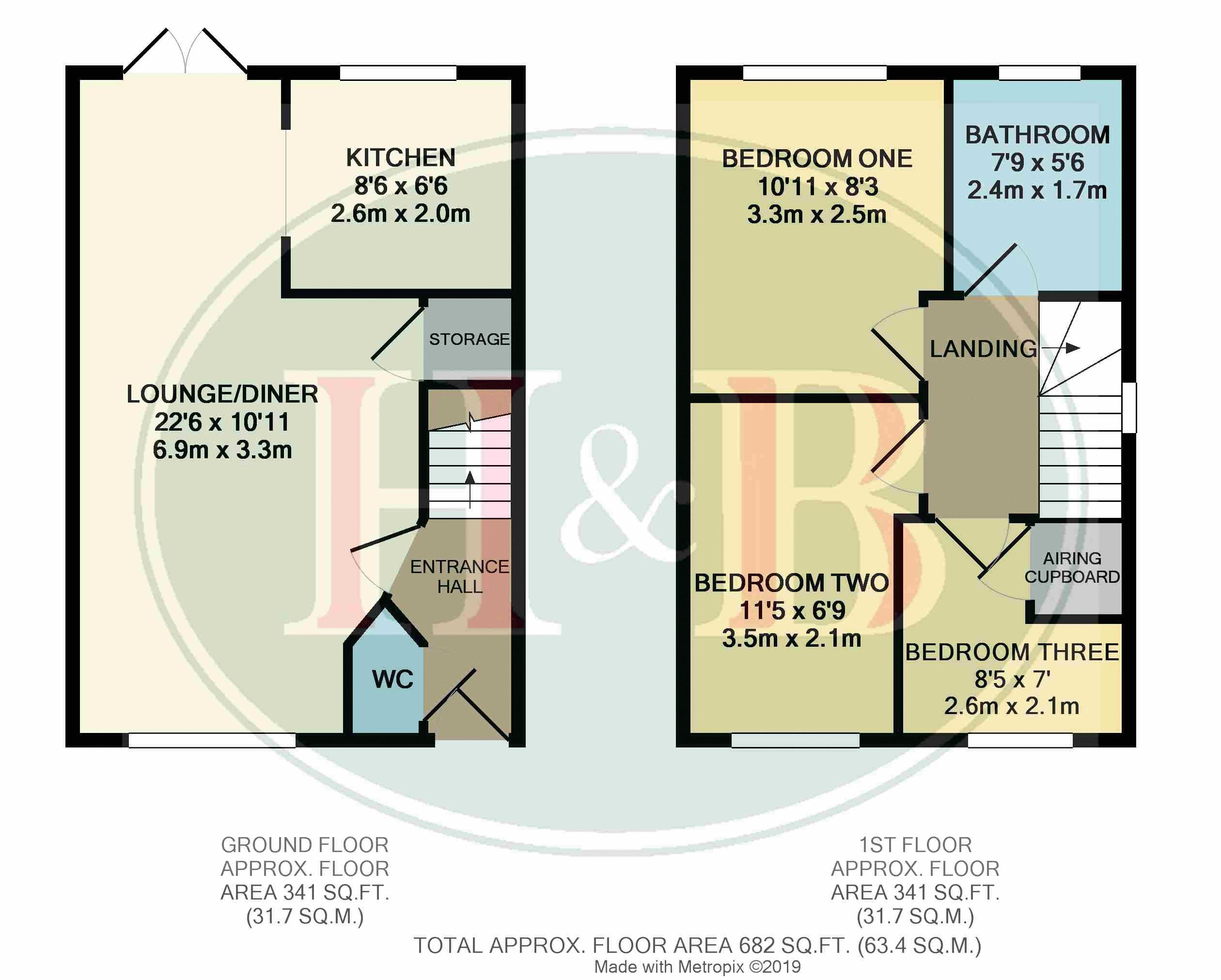 3 Bedrooms Terraced house for sale in Coalport Close, Newhall, Harlow CM17
