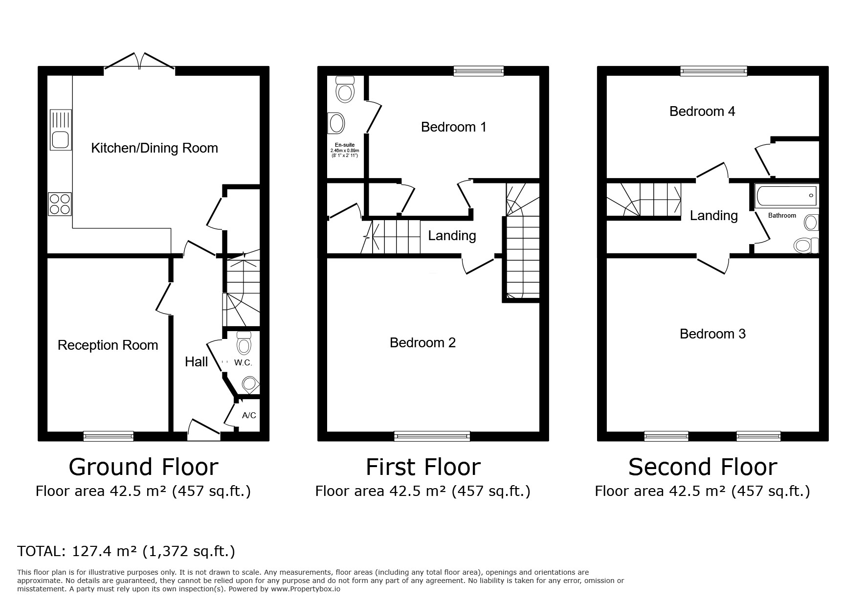 57 Richmond Court,, St. Davids Hill, Exeter floorplan