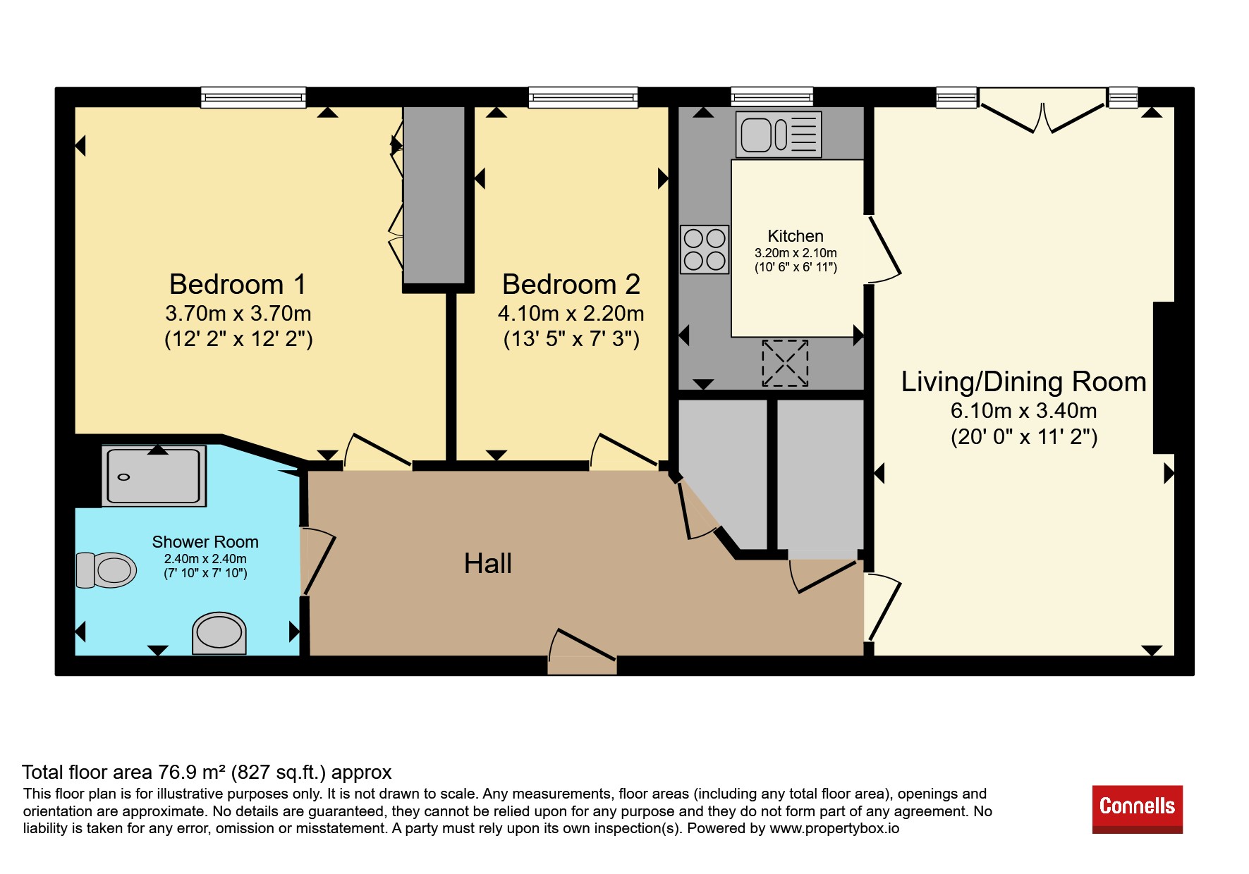 Flat 38, Cavendish Court, Sackville Way, Cambridge floorplan