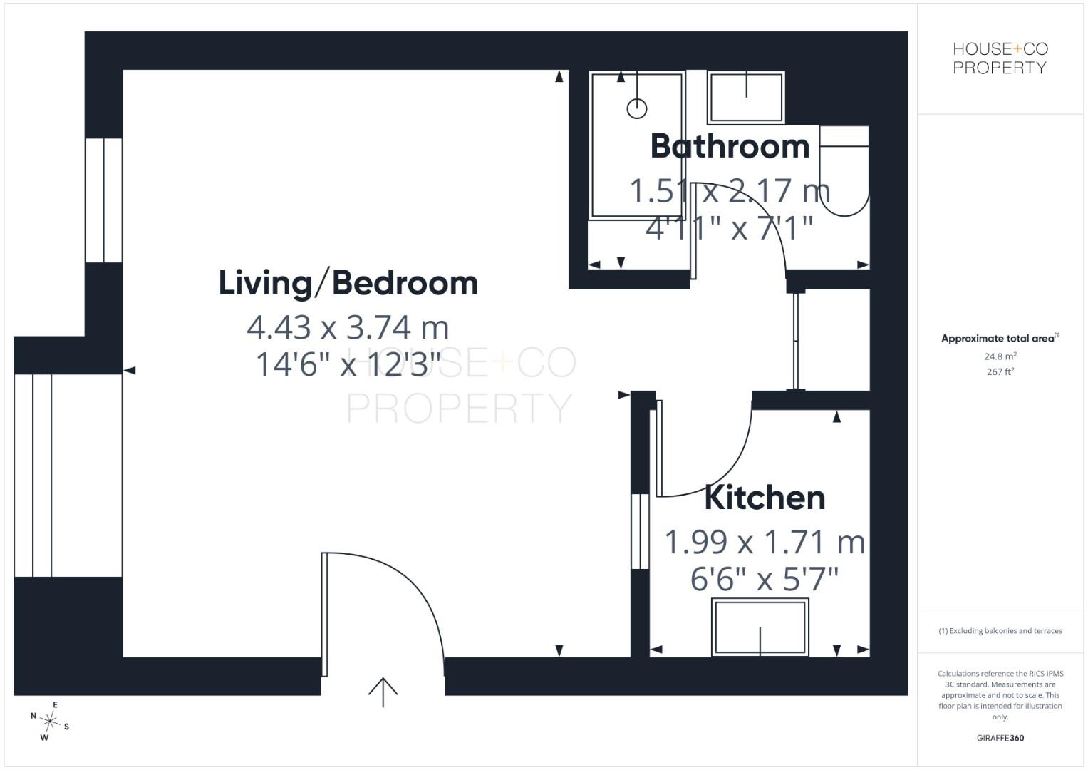10 Frampton Court, Victoria Avenue, Bristol floorplan
