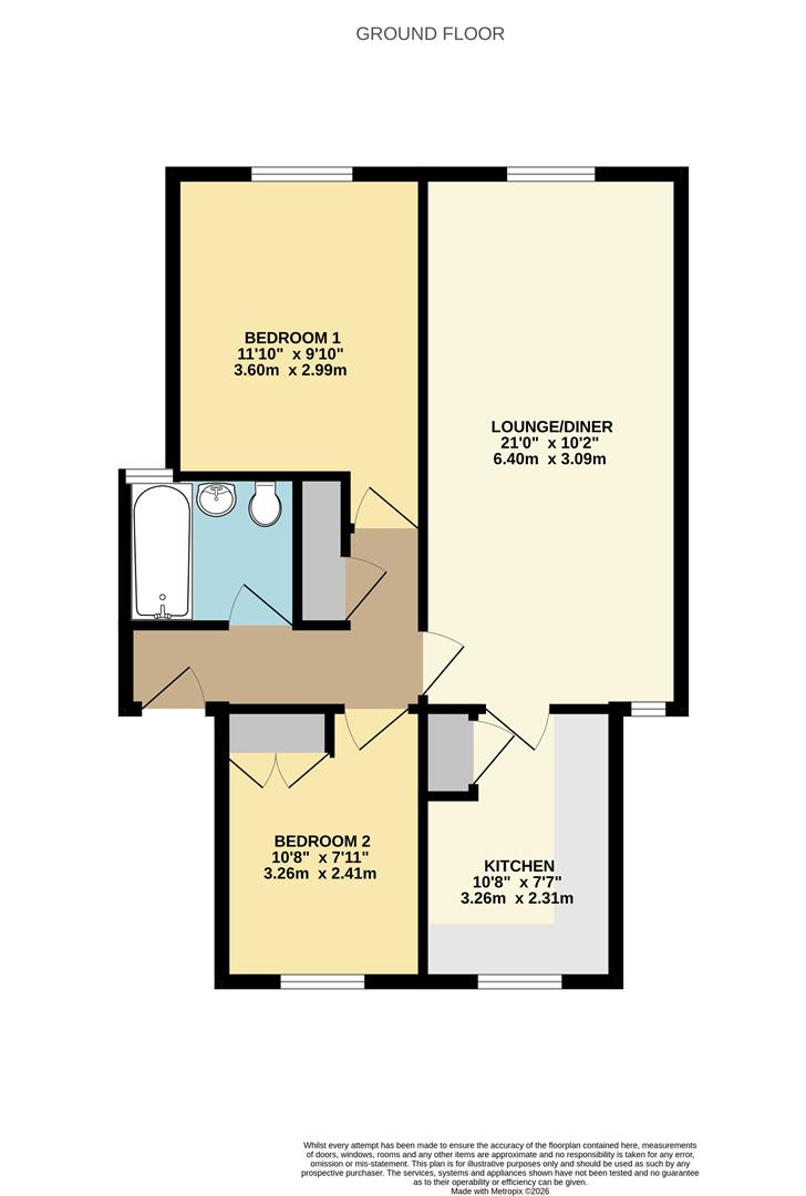 5 Belmont Lodge, Mayfield Rd, Worcester floorplan