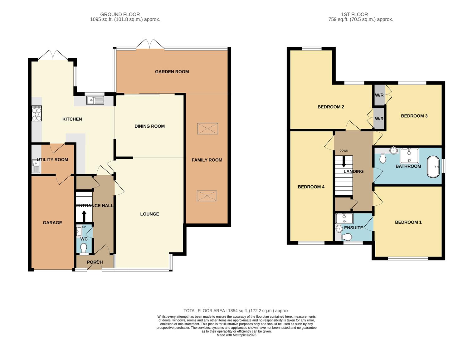 2, Weston Close, Cannock floorplan