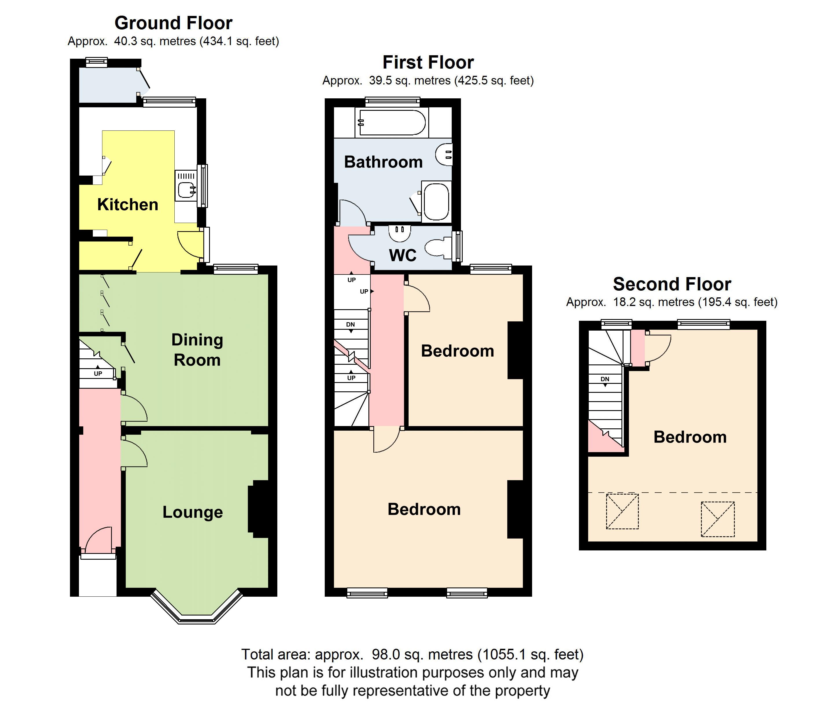 3 Bedrooms Terraced house to rent in Barden Road, Tonbridge TN9