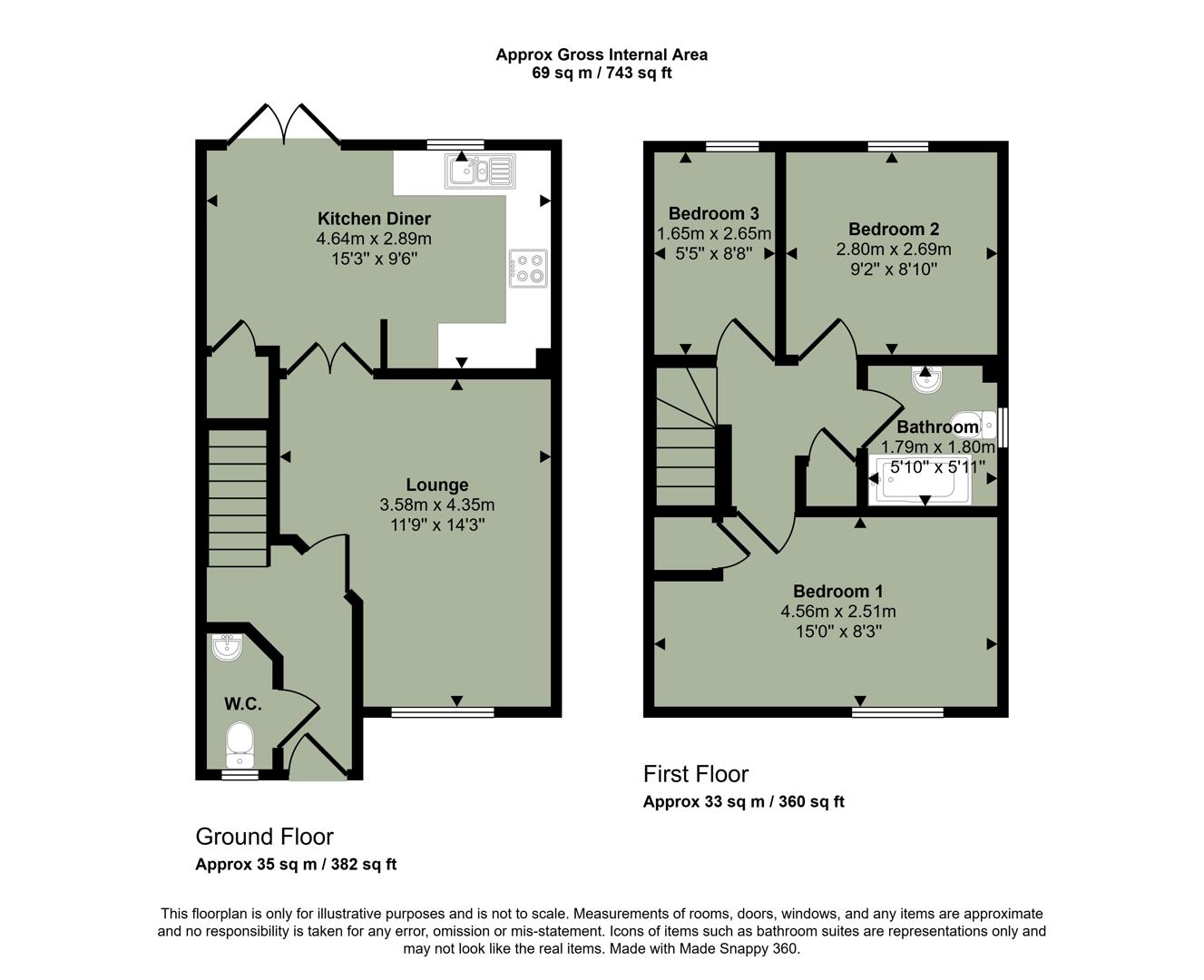 46, Woodruff Way, Cardiff floorplan