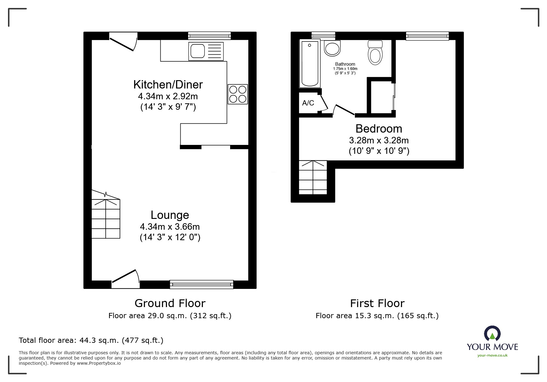 23, Kingston Close, Worcestershire floorplan