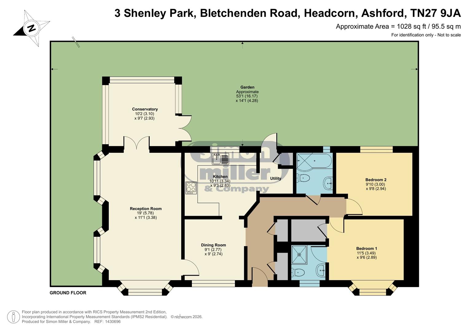 3, Shenley Park, Headcorn floorplan