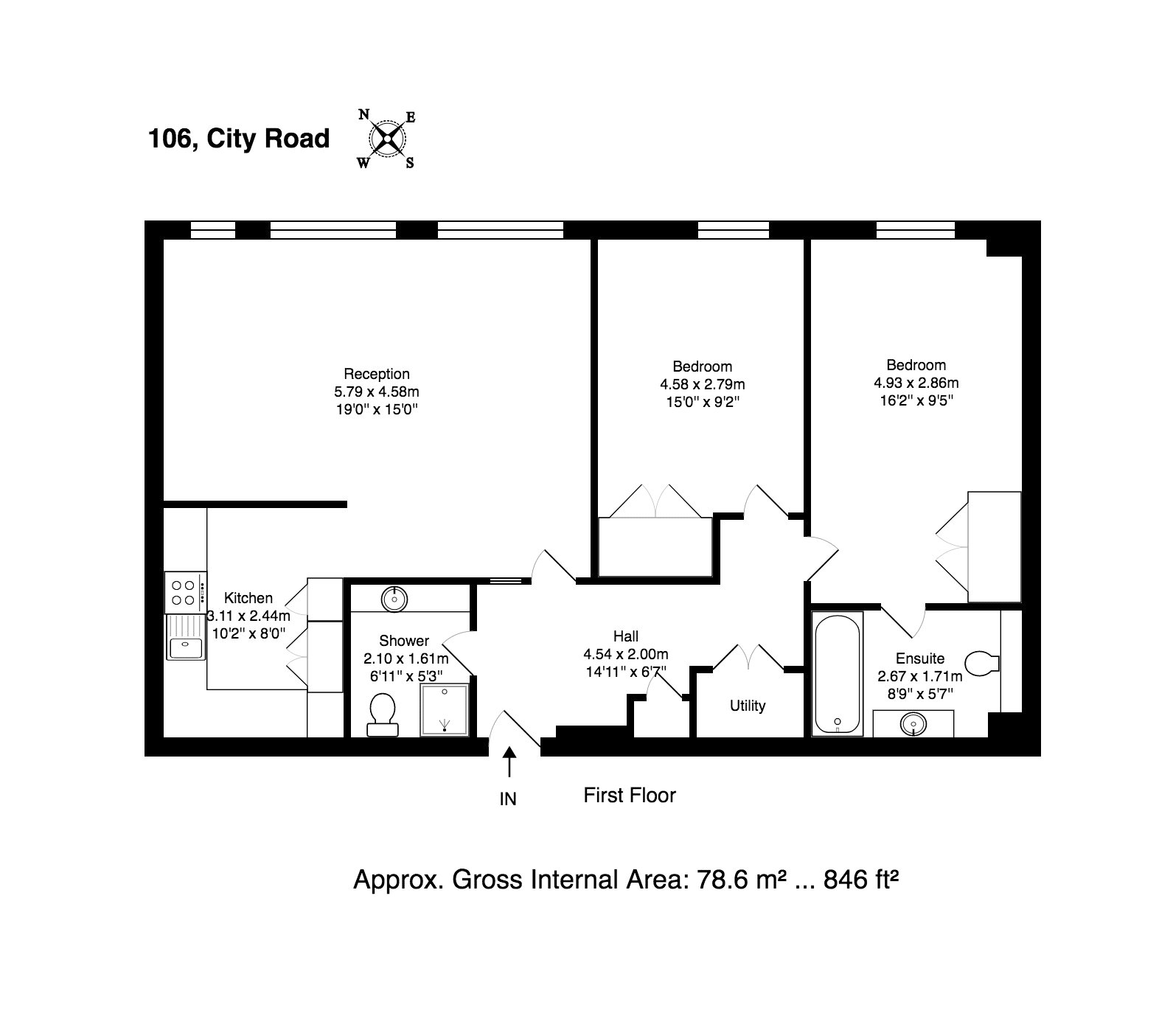 2 Bedrooms Flat to rent in Lawrence House, 238 City Road, London EC1V