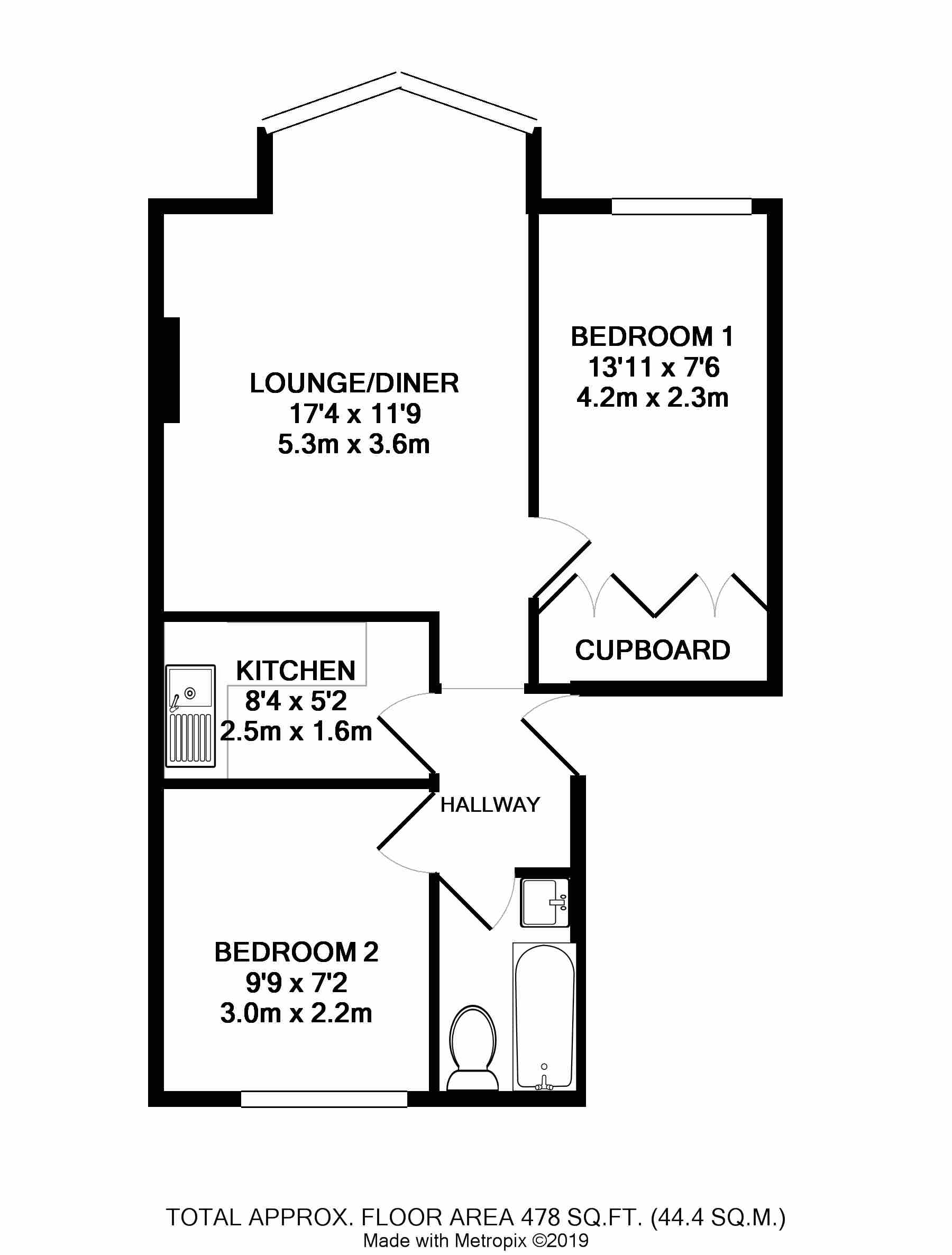 2 Bedrooms Flat for sale in South Terrace, Littlehampton BN17