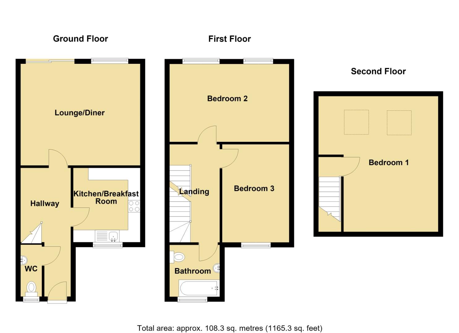 Rosehip Drive, Rochester floorplan