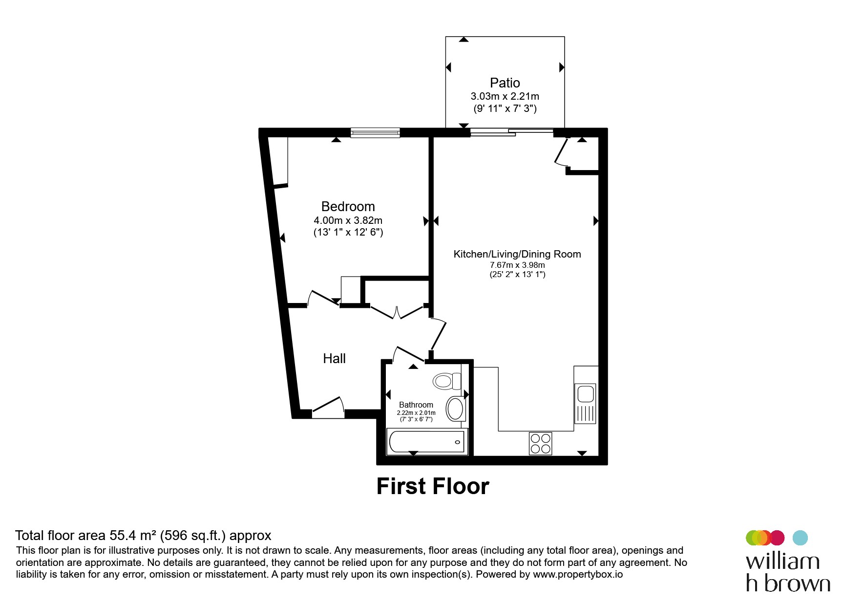 Flat 4, Luxton House, 2, Sackett Road, Barking floorplan
