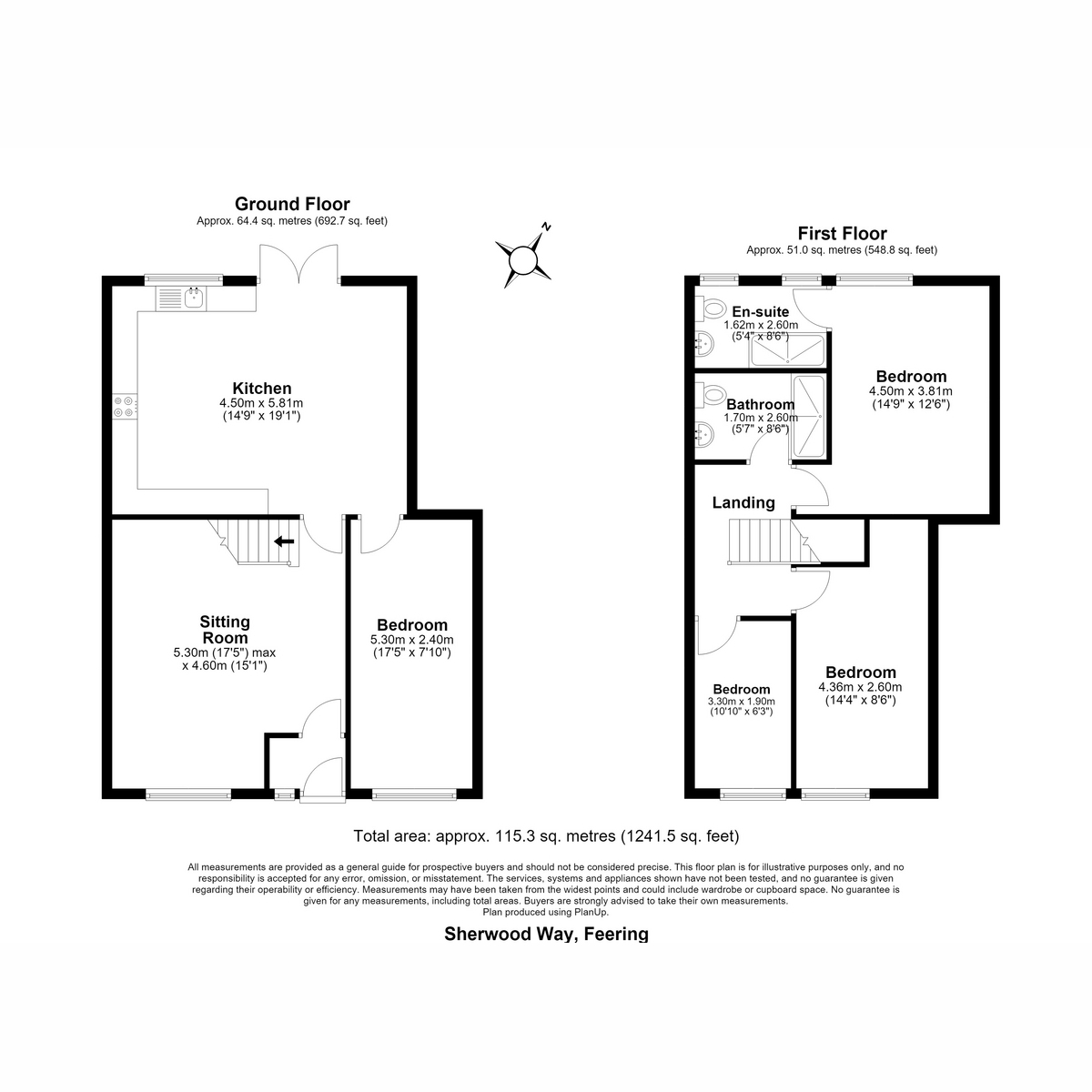 46, Sherwood Way, Colchester floorplan
