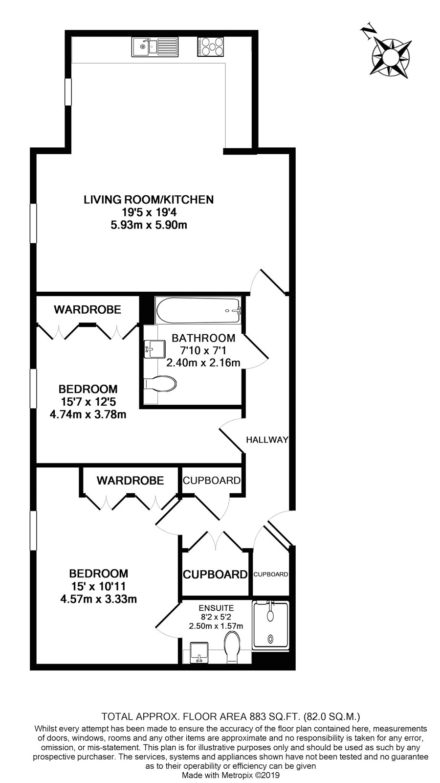 2 Bedrooms Flat to rent in Chandos Way, Hampstead NW11