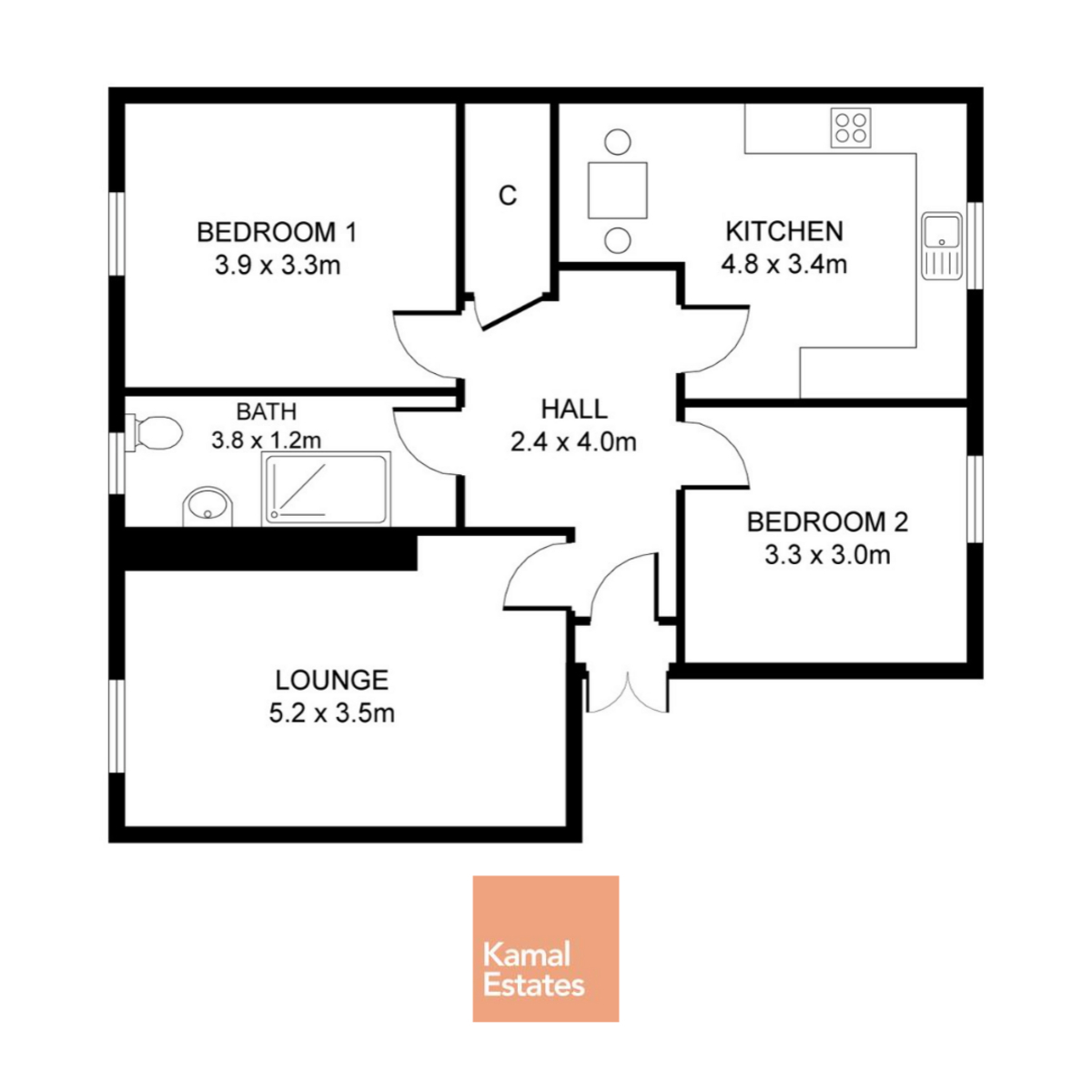 78, Lenzie Street, Glasgow floorplan