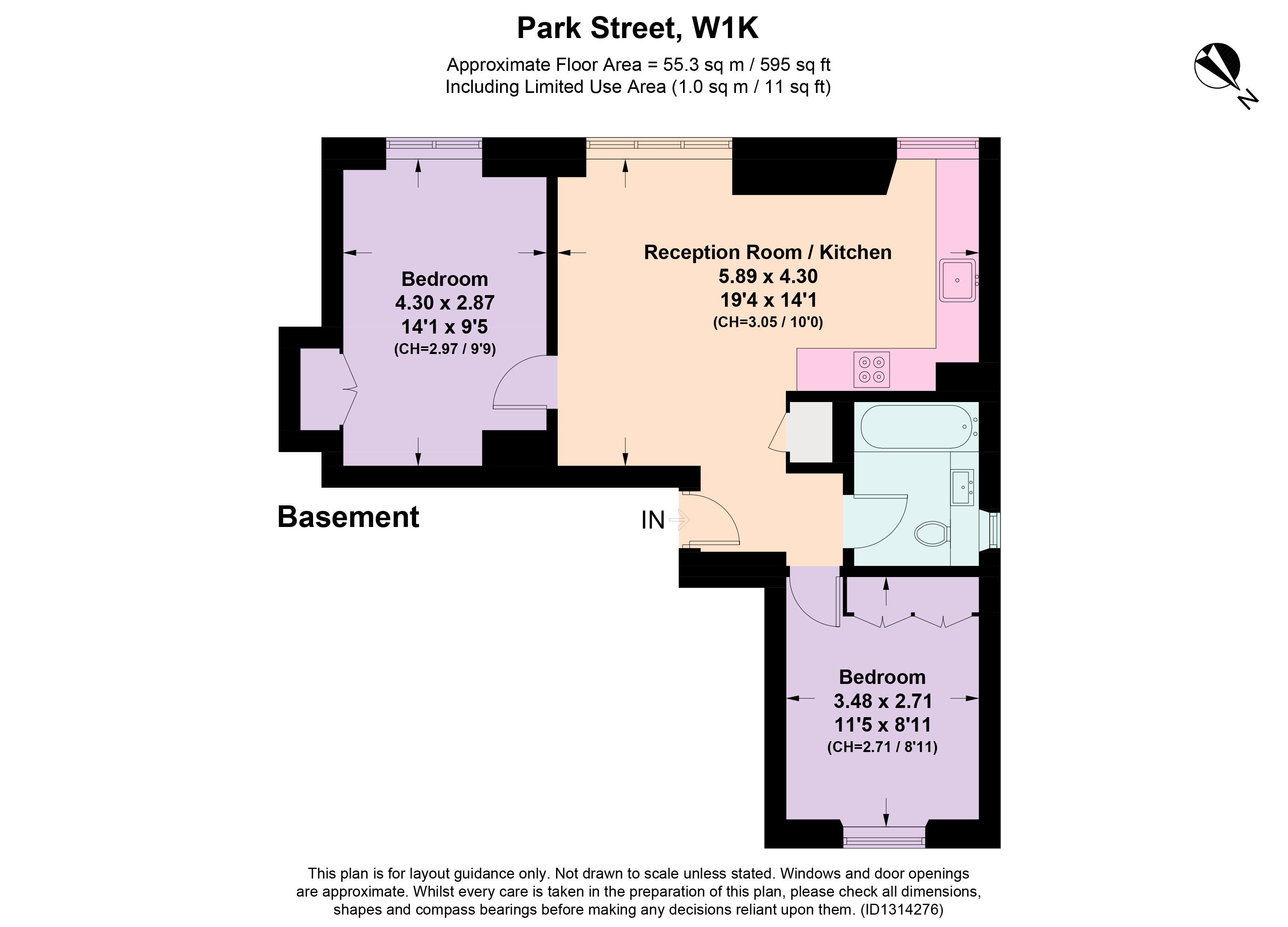 80, Park Street, London floorplan