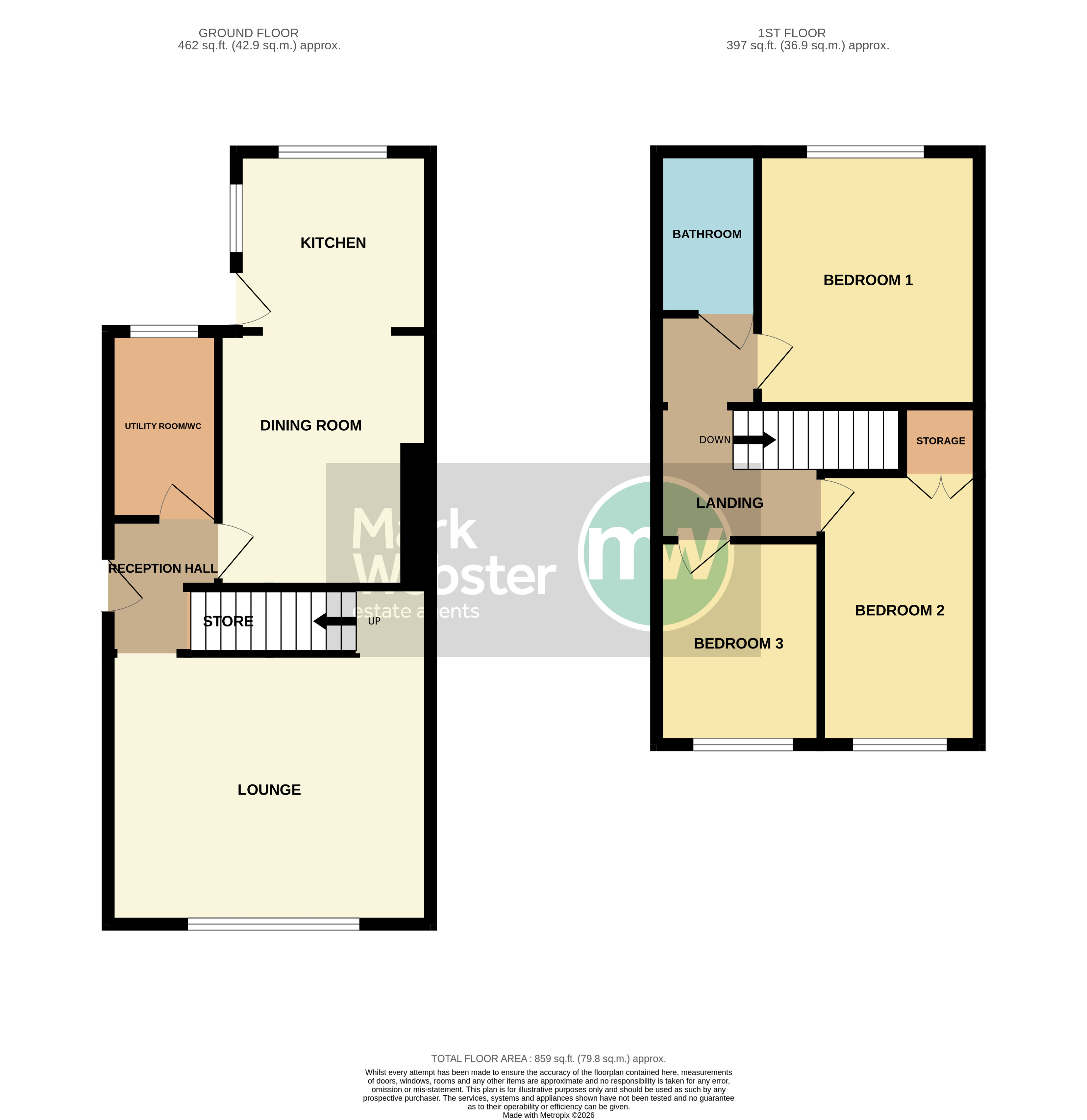 27, Stanley Road, Warwickshire, CV9 2AS floorplan