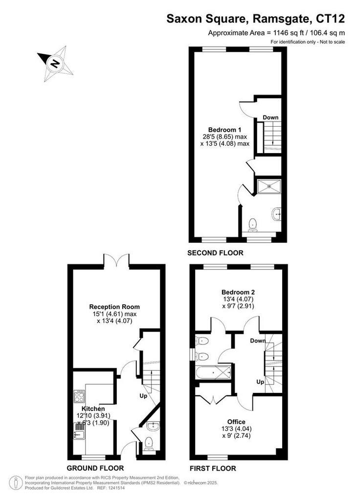 3, Saxon Square, Kent floorplan