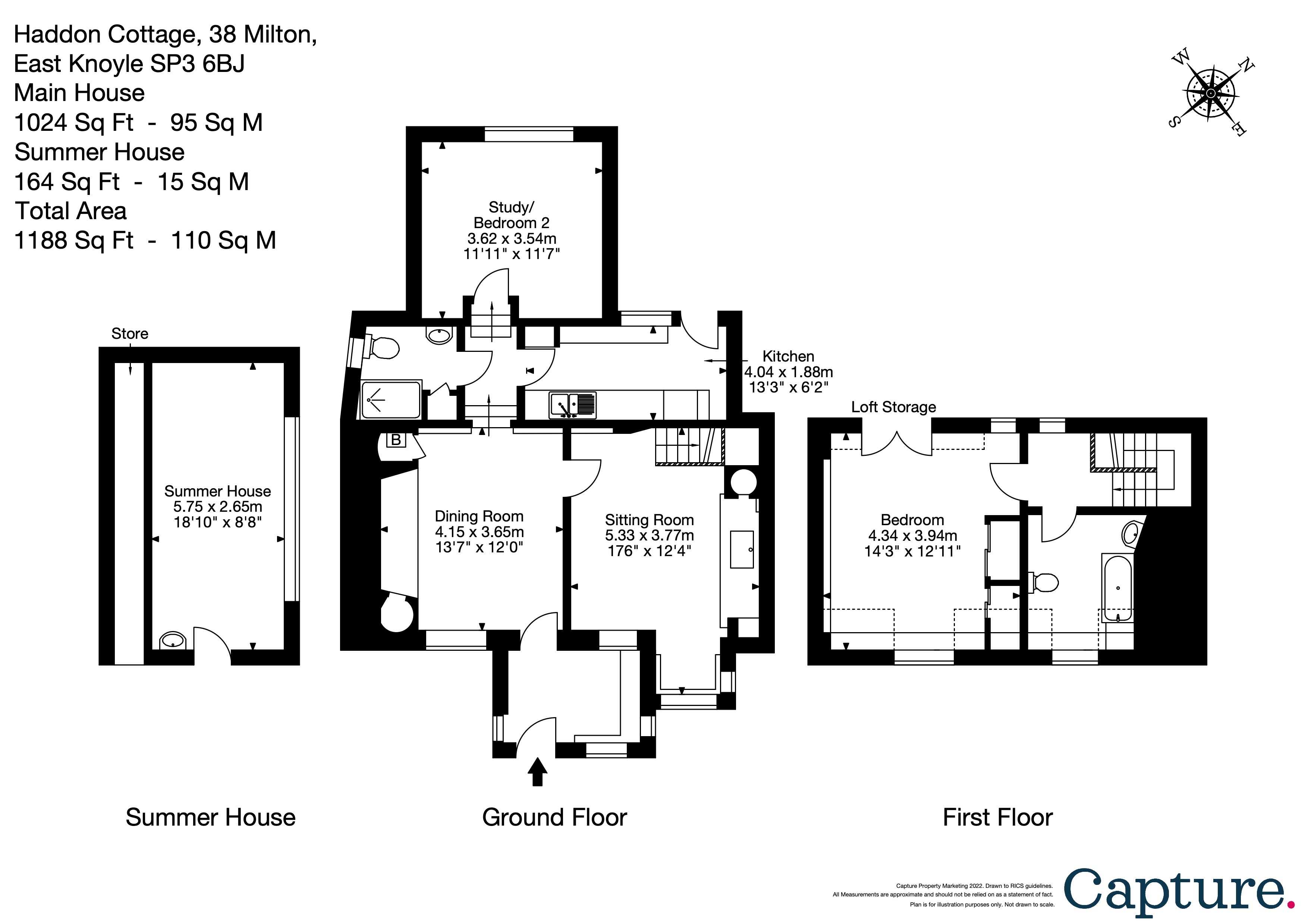Milton, East Knoyle, Salisbury SP3, 2 bedroom detached house for sale