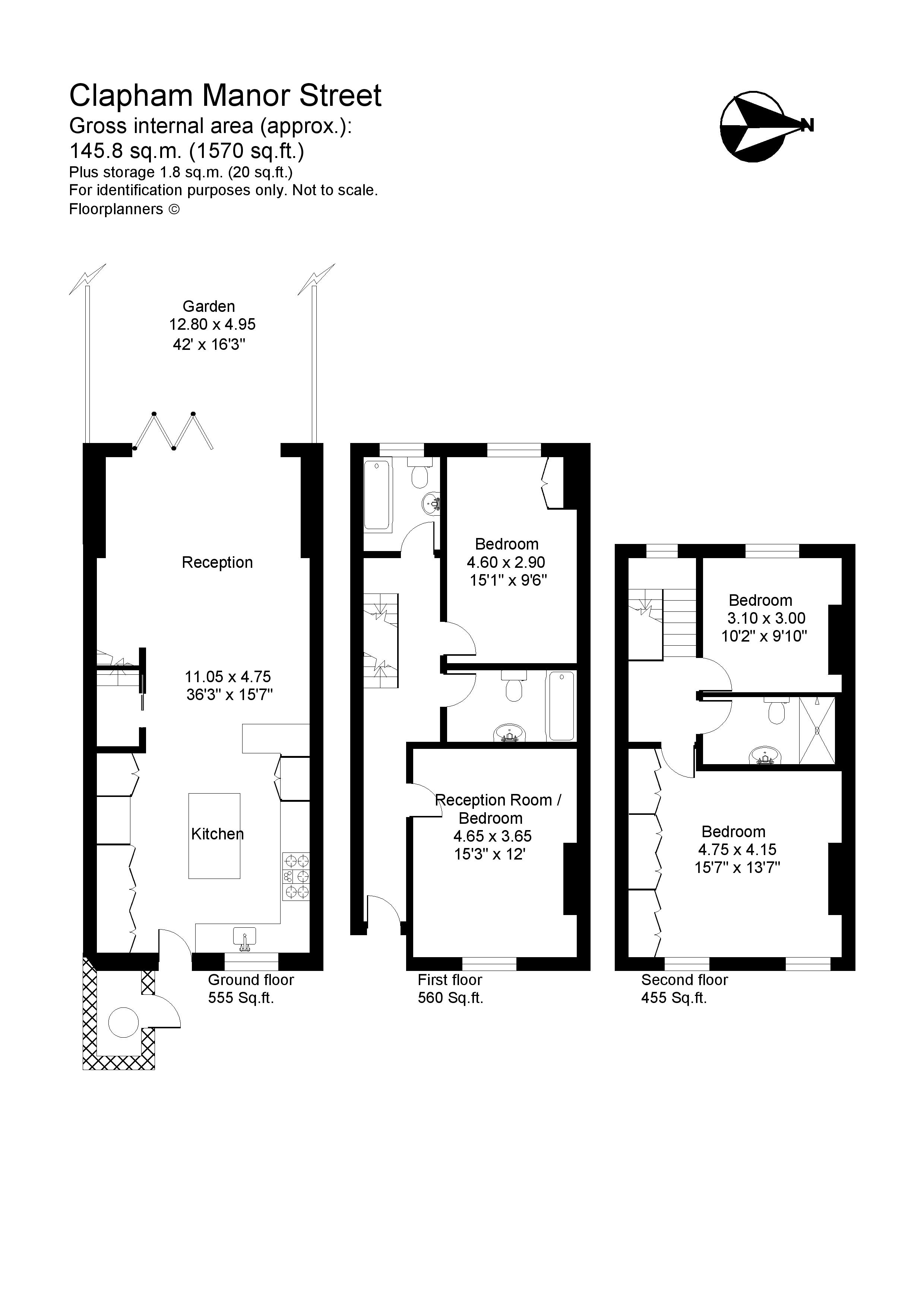 Clapham Manor Street, London SW4, 4 bedroom terraced house for sale