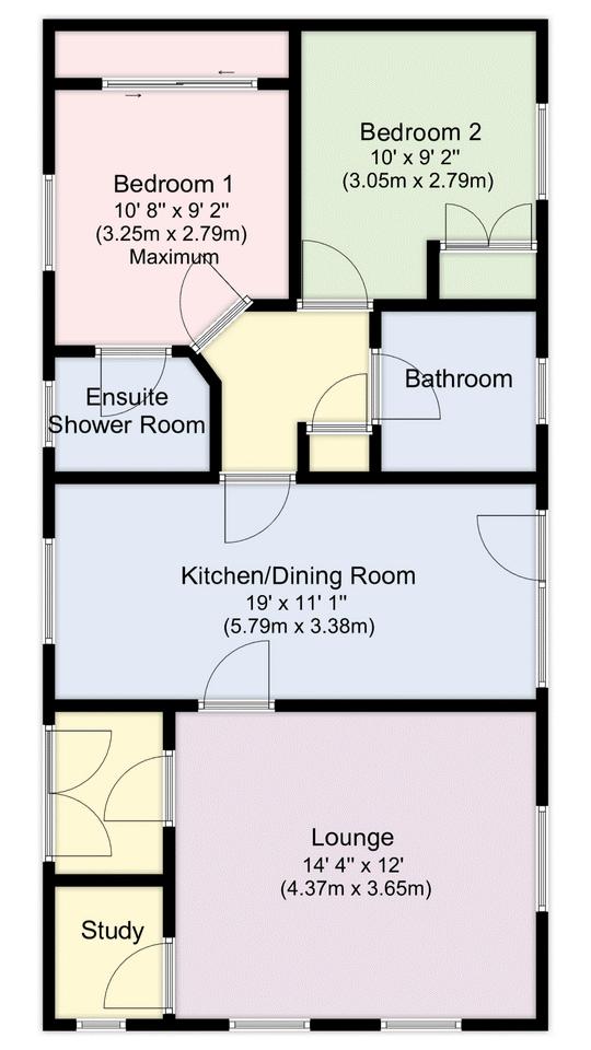 74, Wickham Court, Southwick Road, Fareham floorplan
