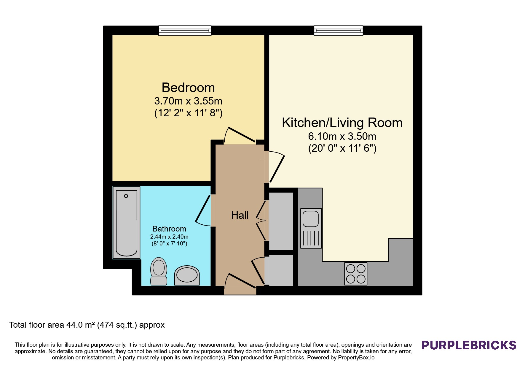 Flat 9/Tempera, 152 Lawrence Hill, Bristol floorplan
