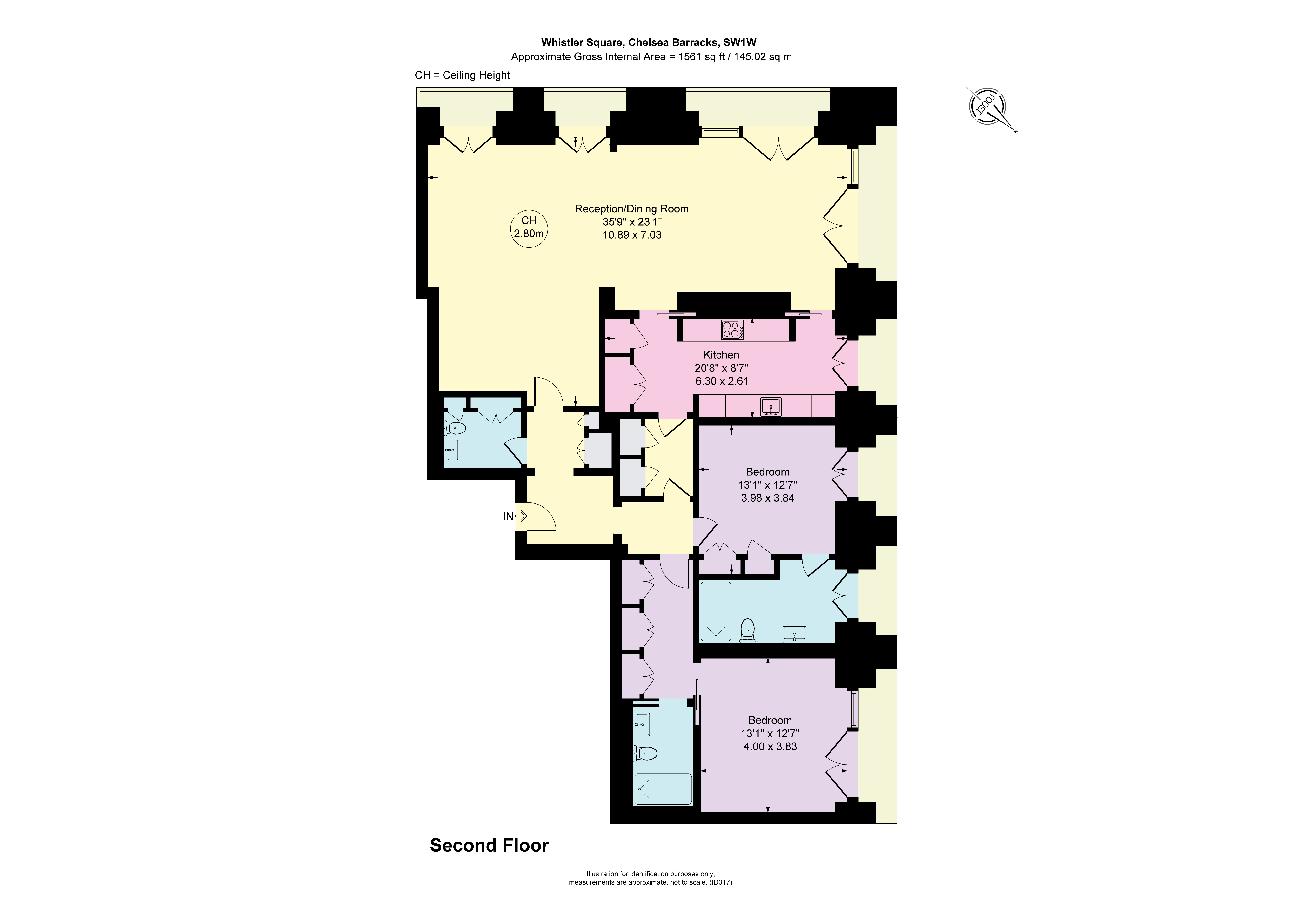9 Whistler Square, Chelsea Barracks, Belgravia, London SW1W, 2 bedroom
