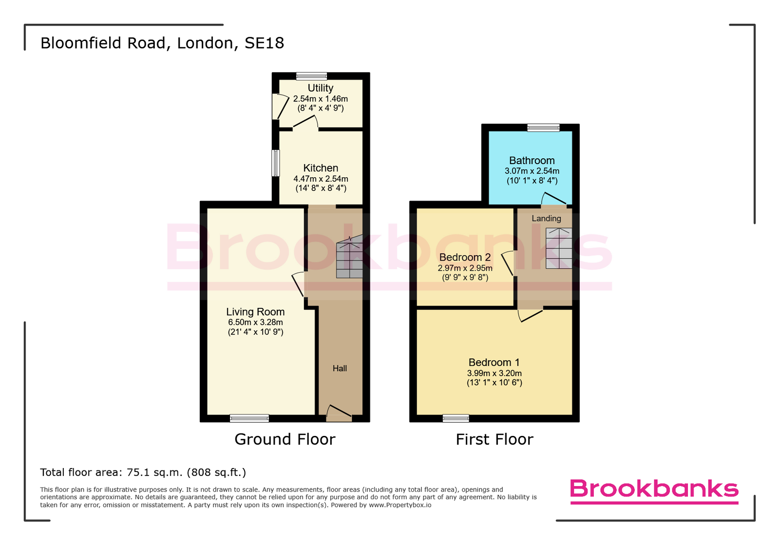 74, Bloomfield Road, London floorplan