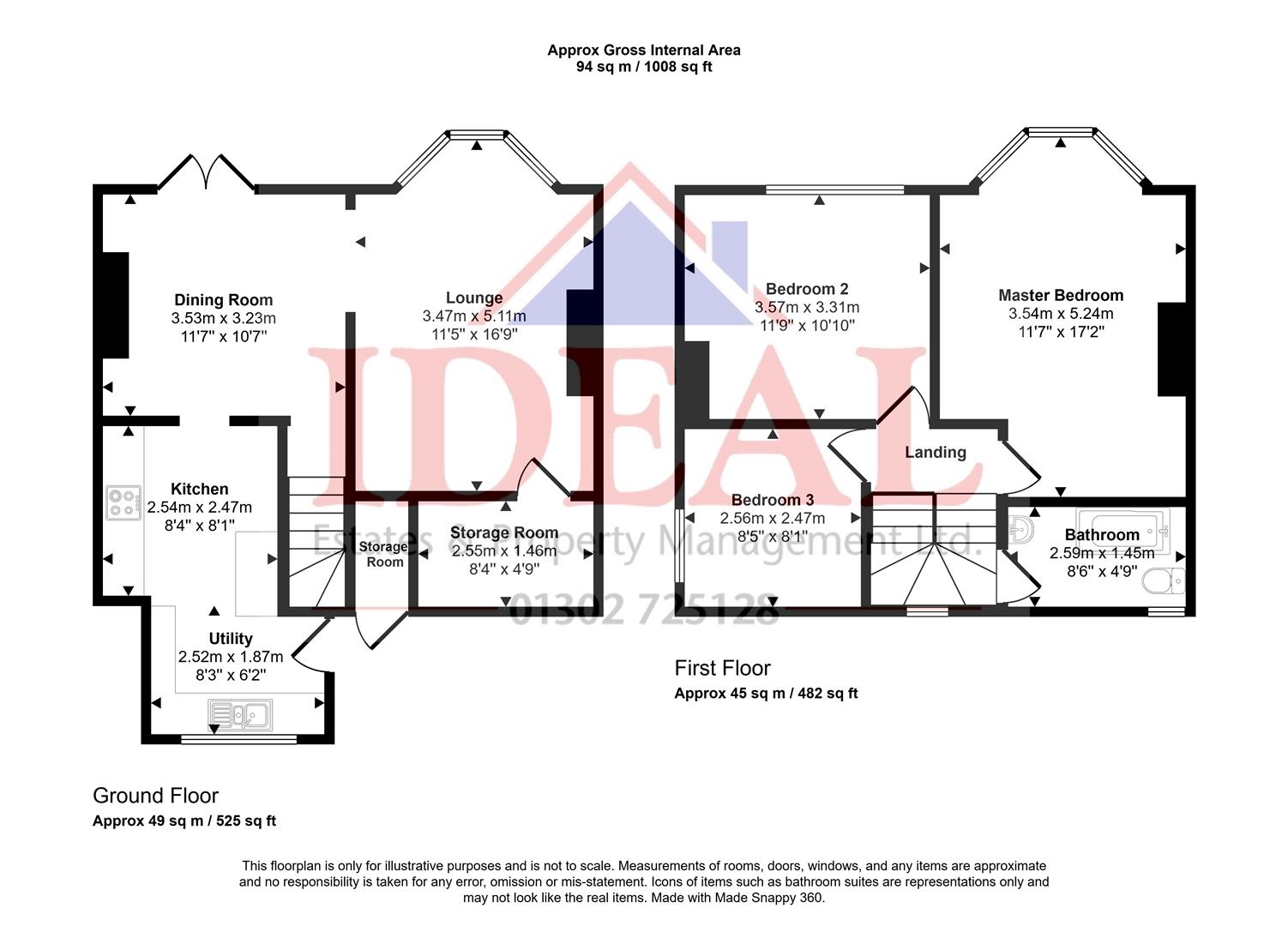 14, Marson Avenue, Woodlands, Doncaster floorplan