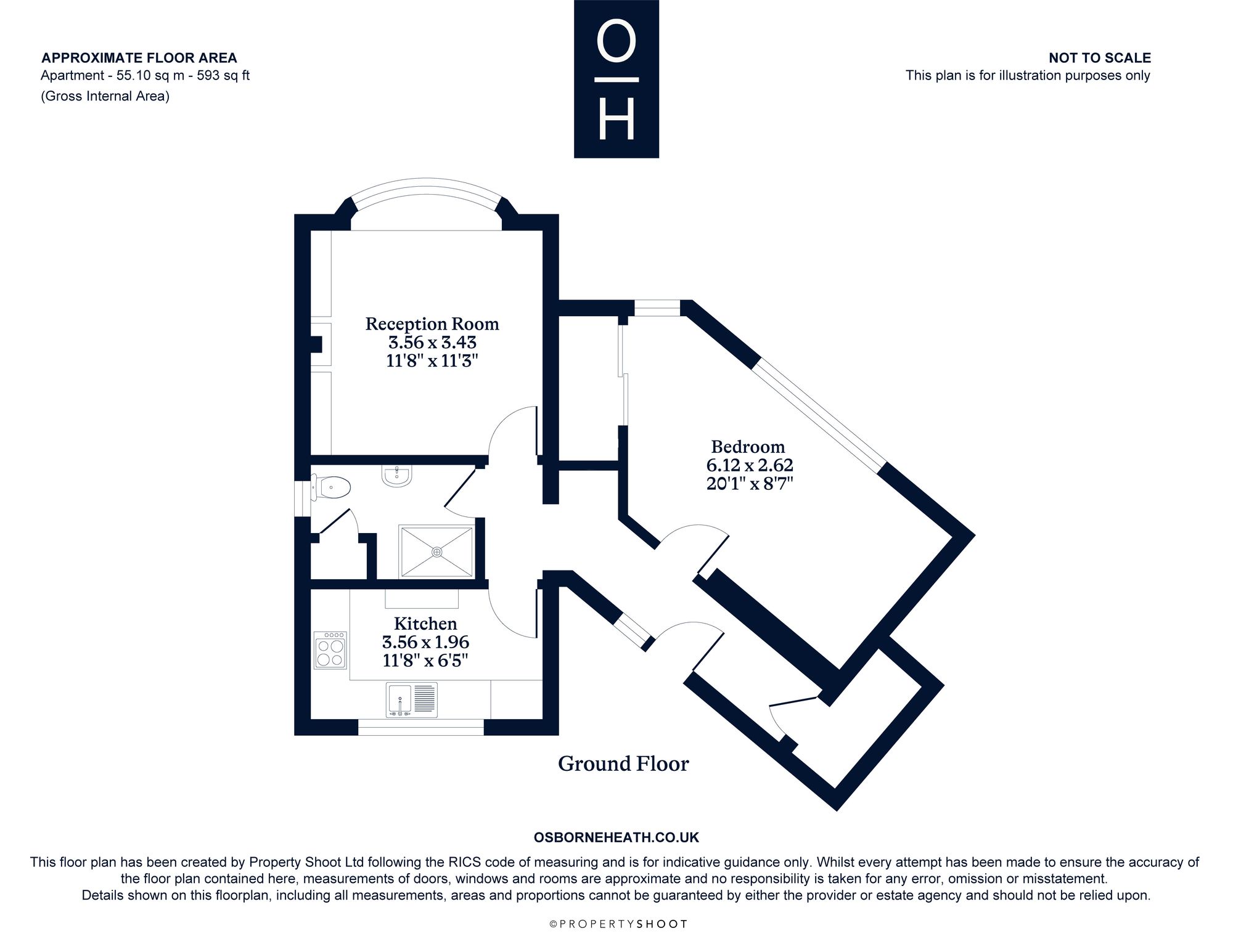 Flat 3, Bonnicut Court, Ascot floorplan