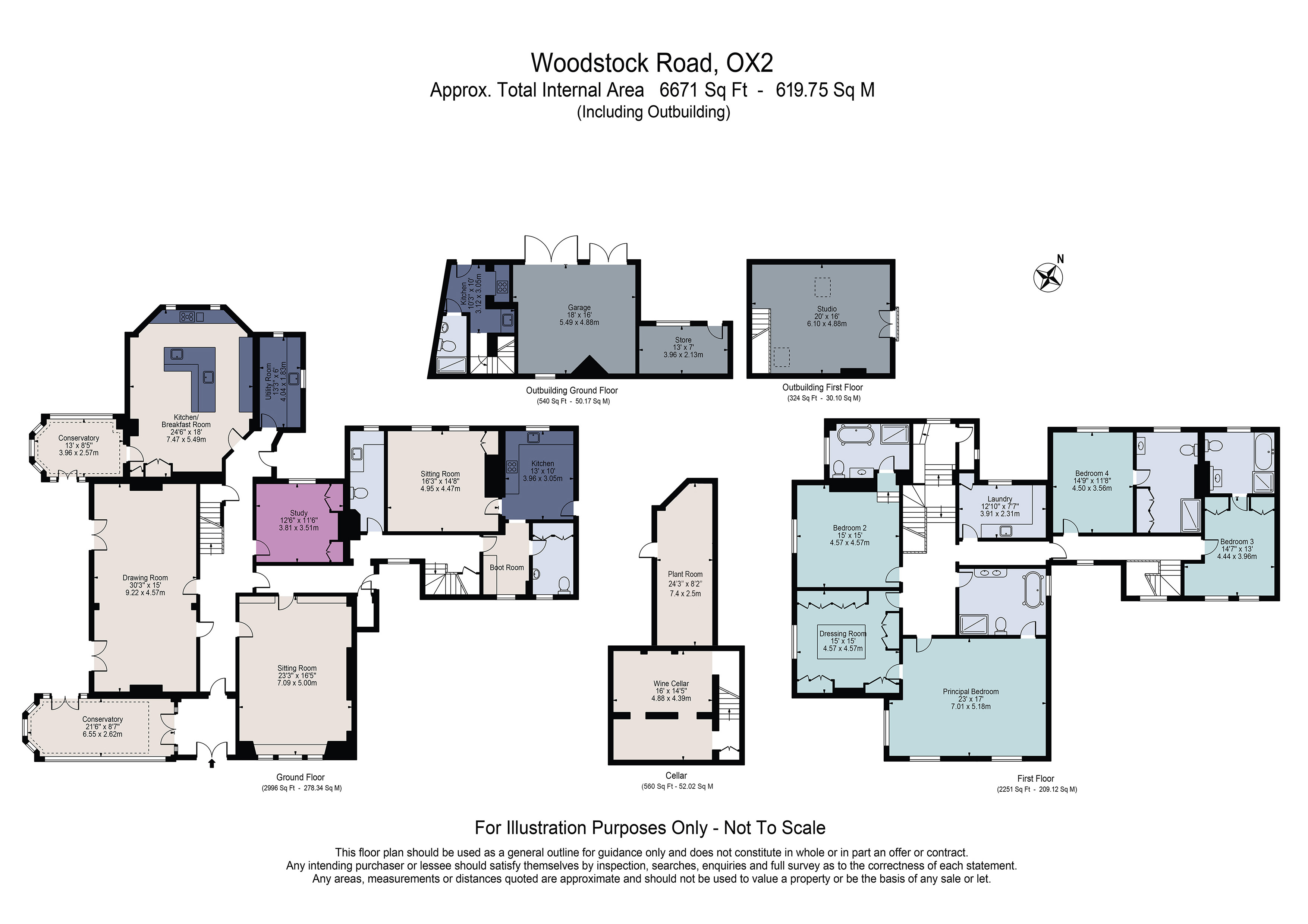 Summertown Villa, 304, Woodstock Road, Oxfordshire floorplan