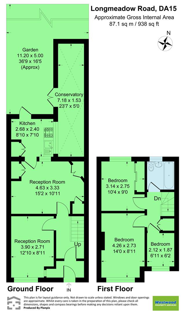 27, Longmeadow Road, Sidcup floorplan