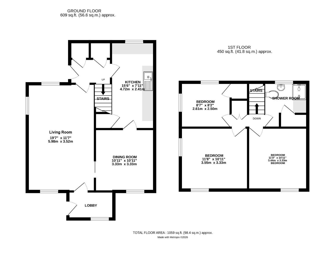 South Cottage, Smiths Green, Bishop's Stortford floorplan