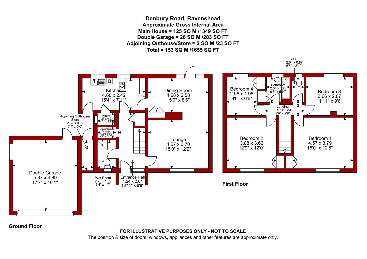 13, Denbury Road, Nottingham floorplan