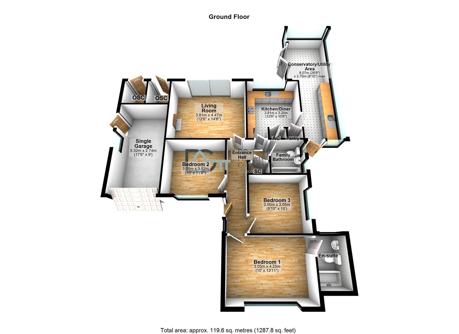 1A, Manor Road, Toddington floorplan