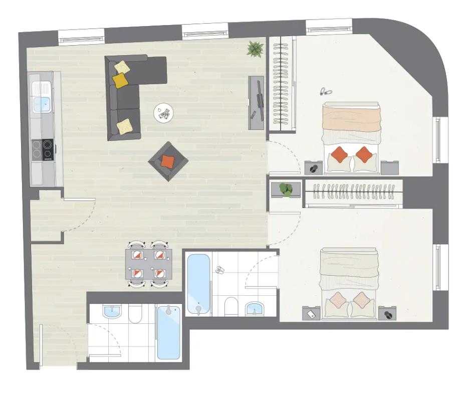 501, Armouries, Birmingham floorplan