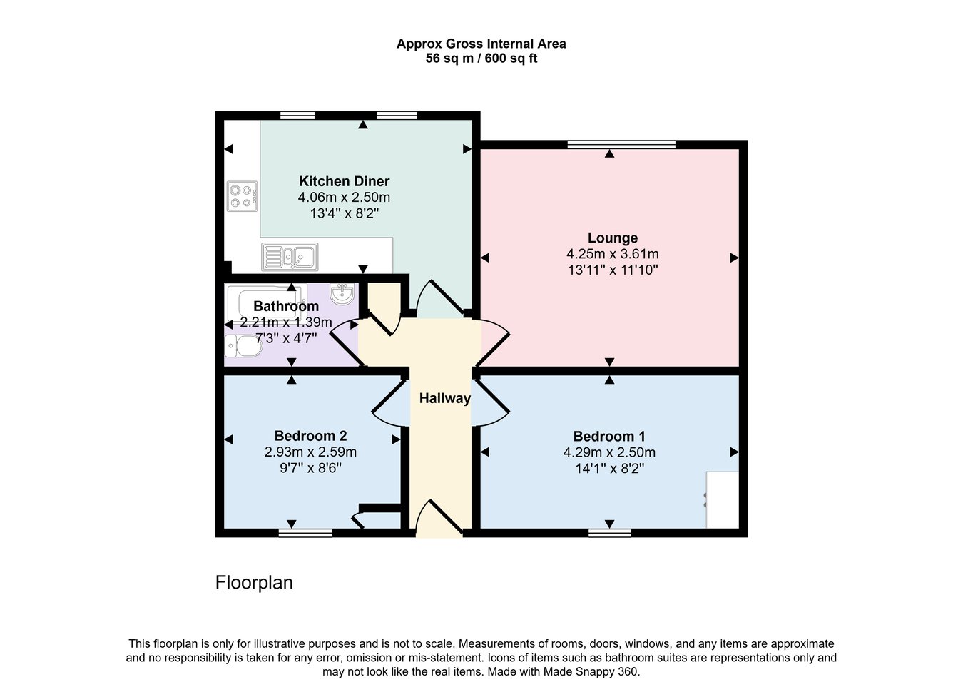 23, 23 Packhorse Court, Keswick floorplan
