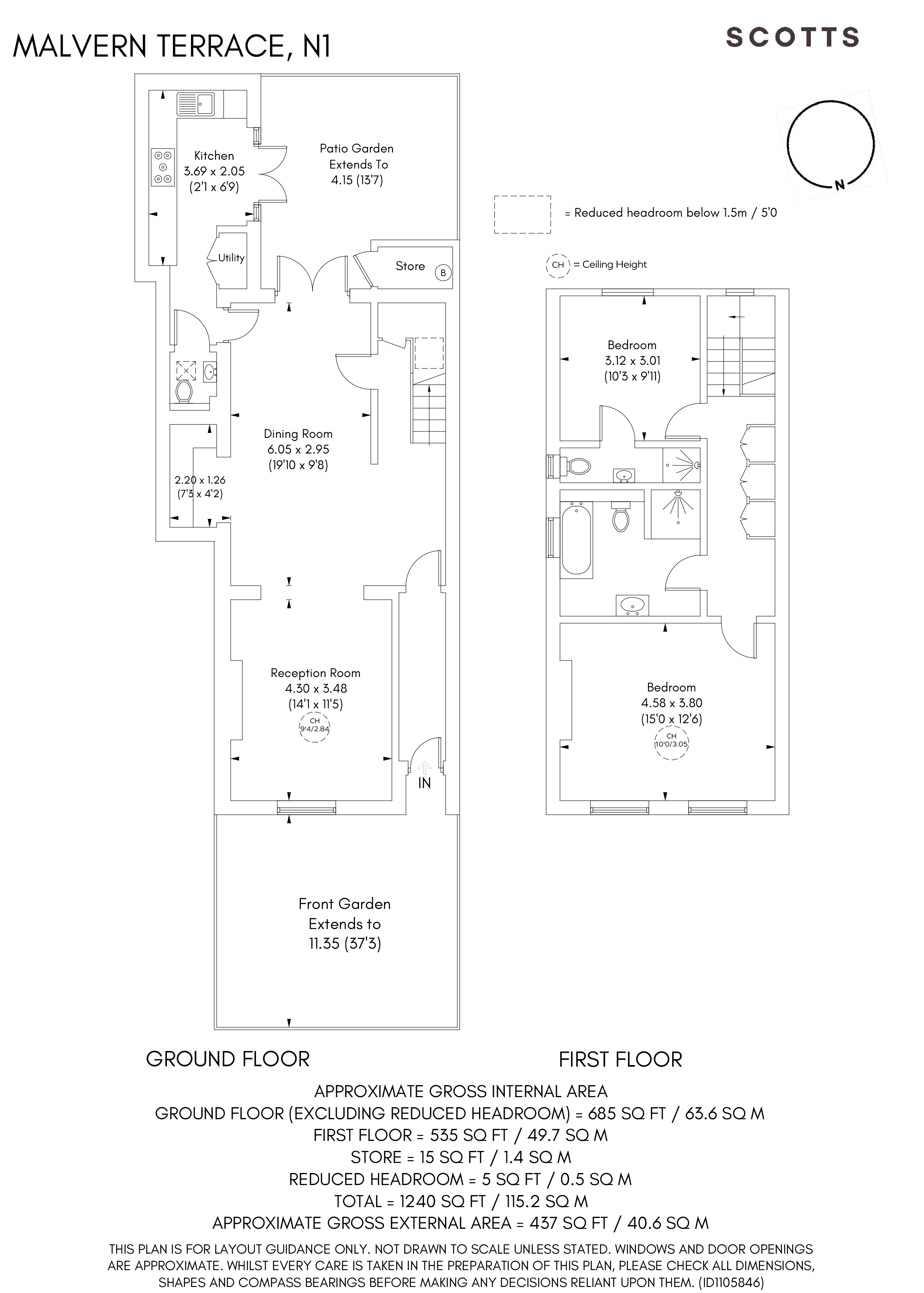 8, Malvern Terrace, Islington floorplan
