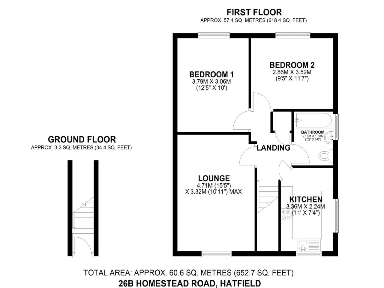 Homestead Road, Hatfield Hertfordshire floorplan