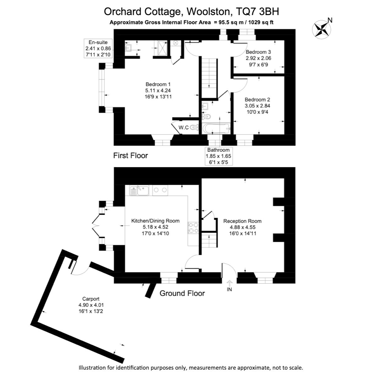 Orchard Cottage, Kingsbridge floorplan