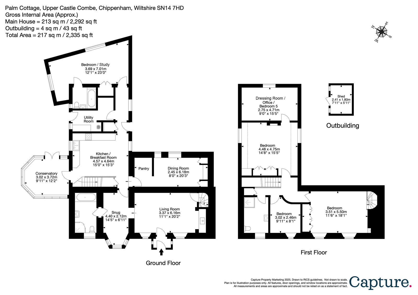 Palm Cottage, Chippenham floorplan