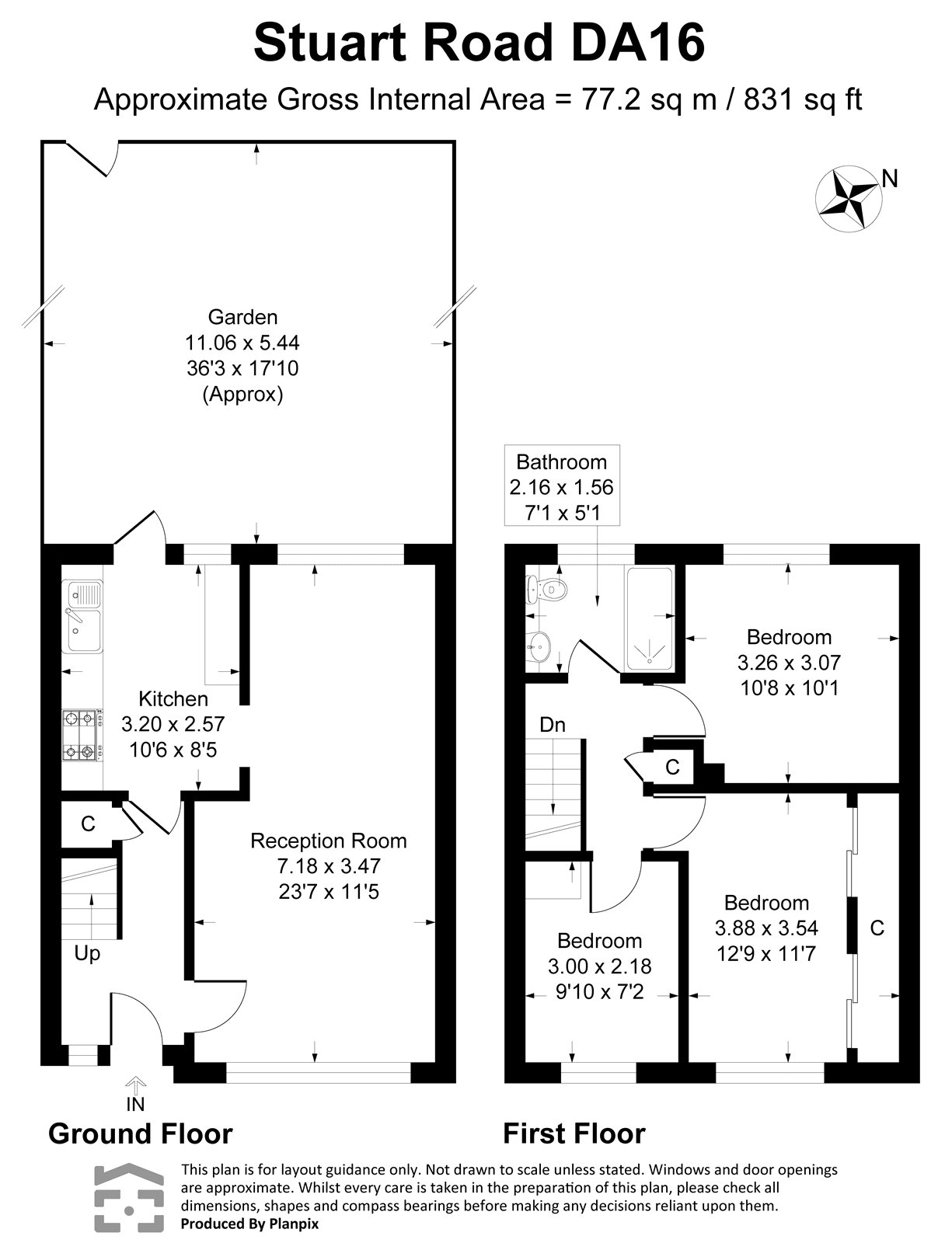 65, Stuart Road, Welling floorplan