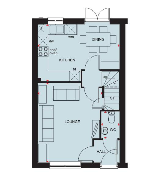 78, Proctor Avenue, Telford floorplan