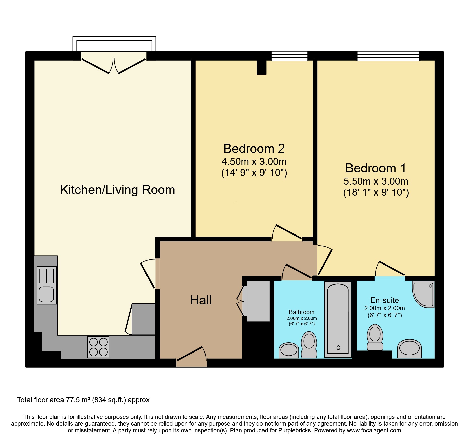 6, Stockbridge Close, Cheshunt floorplan