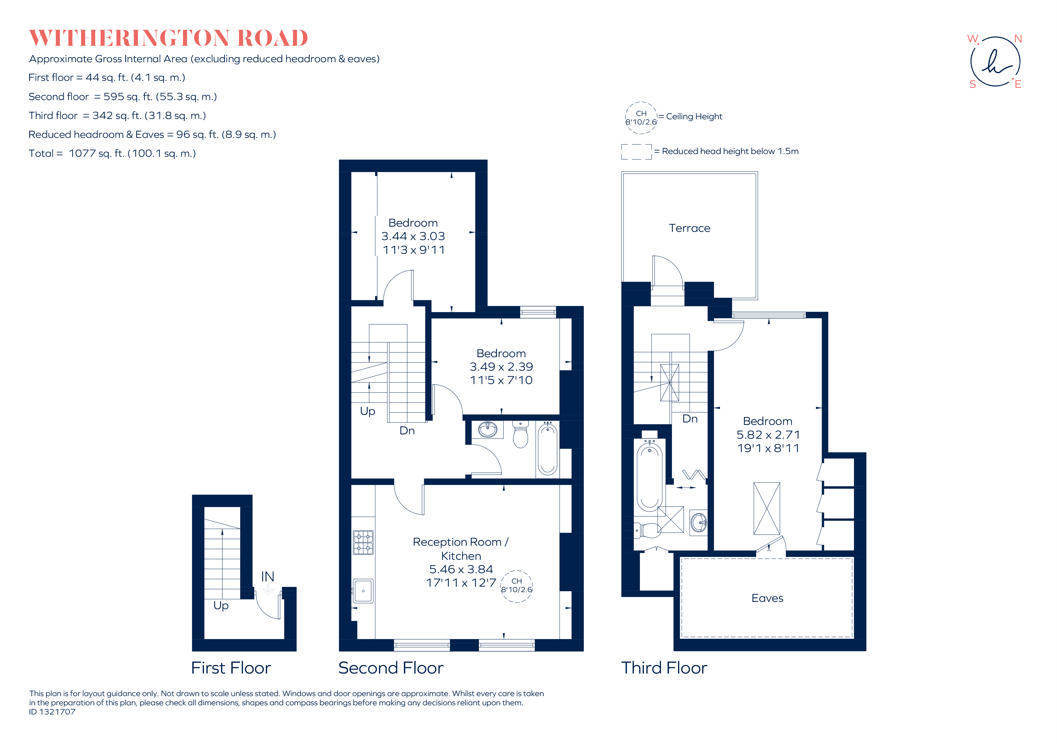 Flat C, 25, Witherington Road, London floorplan