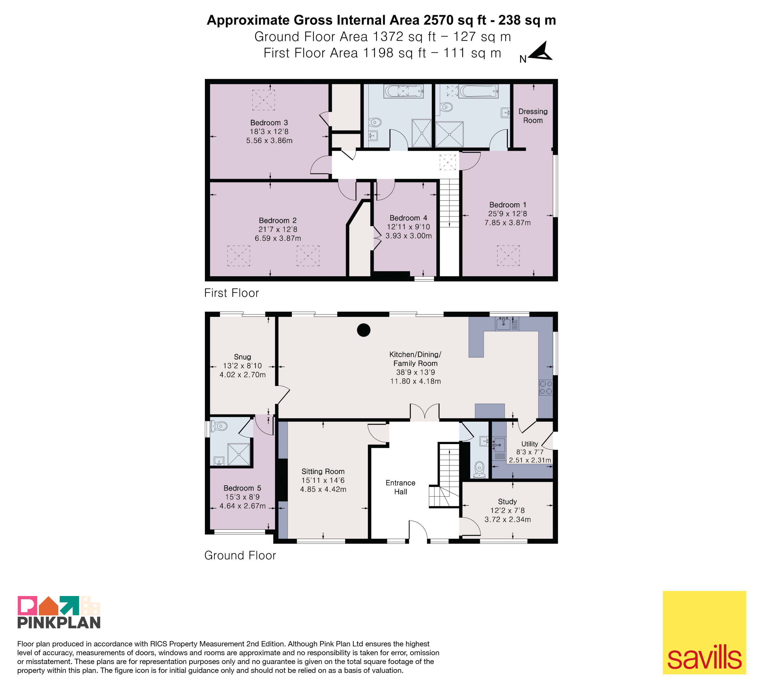 Badens, 50, Allington Road, Lewes floorplan