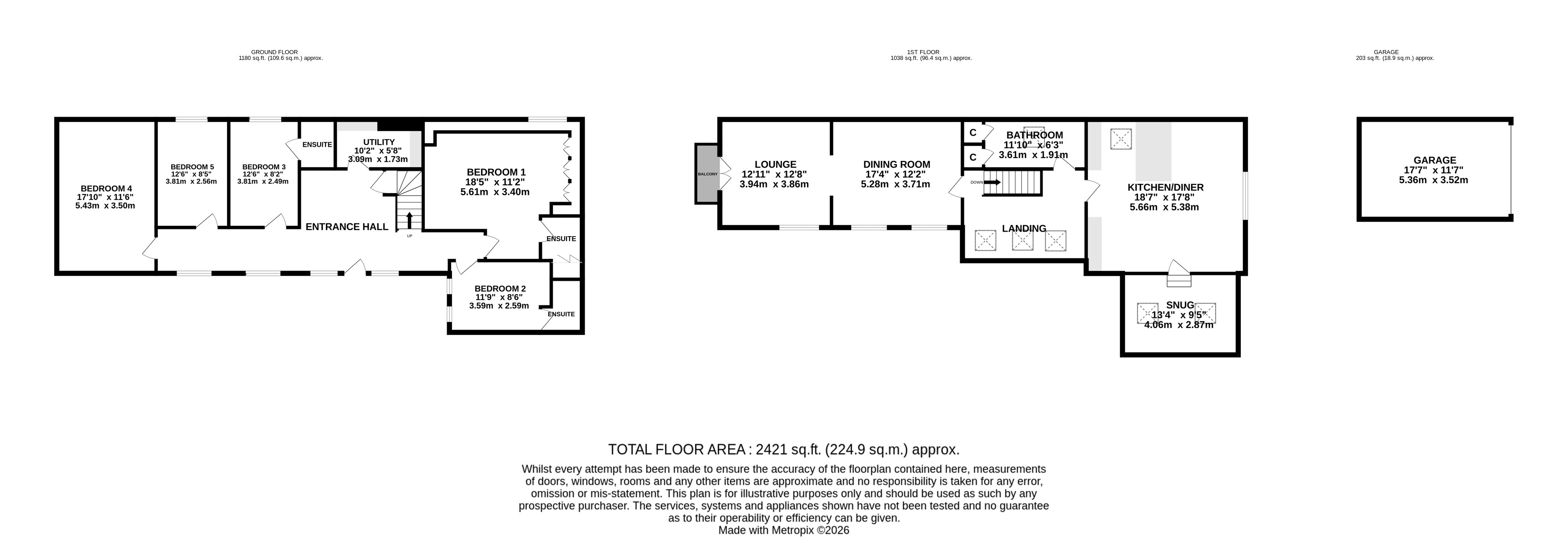 1, Woodleigh Hall View, Rawdon floorplan
