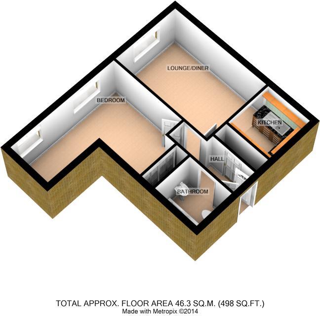 Flat 25, Britannia Court, Christchurch Lane, Bristol floorplan