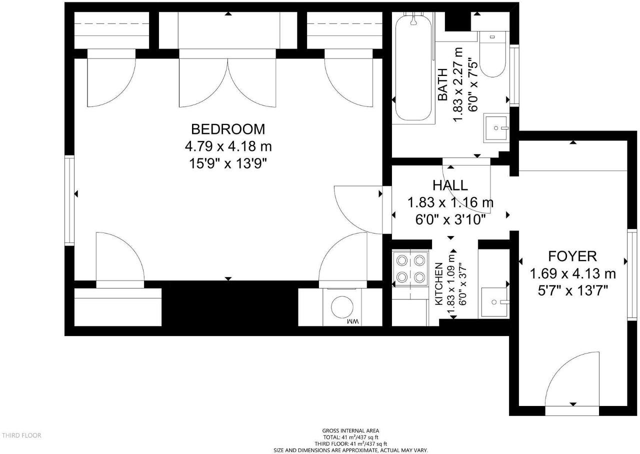 105 Hallam Street, London floorplan